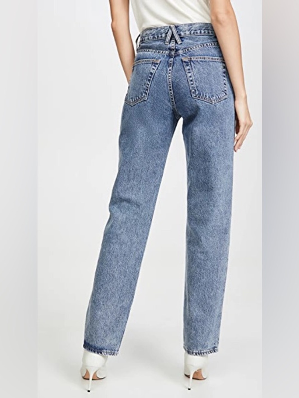 SLVRLAKE London Straight Leg Jeans High Rise in Born to Run 29